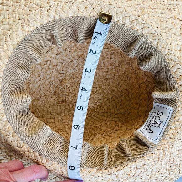 The Scala Collection Straw Boho Brim Sun Hat - Picture 3 of 9